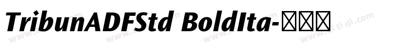TribunADFStd BoldIta字体转换 TribunADFStd BoldIta字体转换